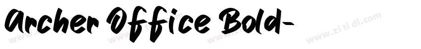 Archer Office Bold字体转换